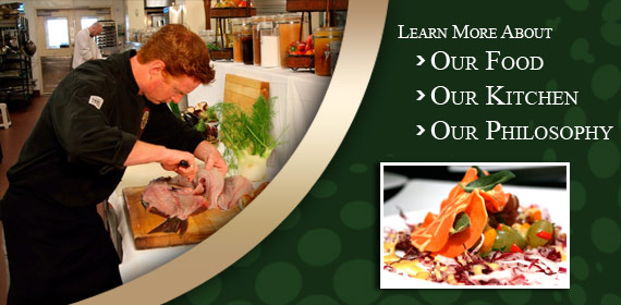 Learn more about our unique kitchen, featured on Bravo's TopChef